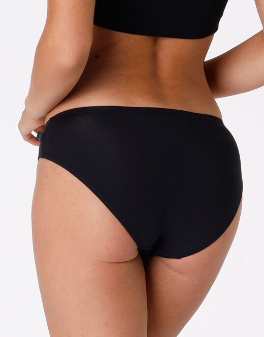 Lovable Slip Lovely Vita Bassa Nero In Cotone Modal Vellutato