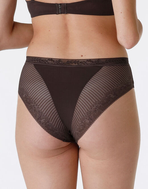 Lovable Slip Midi Invisible Exclusive In Microfibra, Caffè