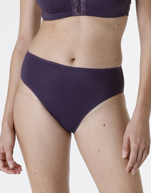 Lovable Slip midi Invisible in microfibra, tornado scuro