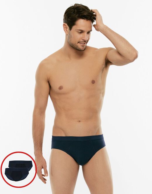 Lovable Slip mini BiPack Cotton Stretch in cotone elasticizzato, blu