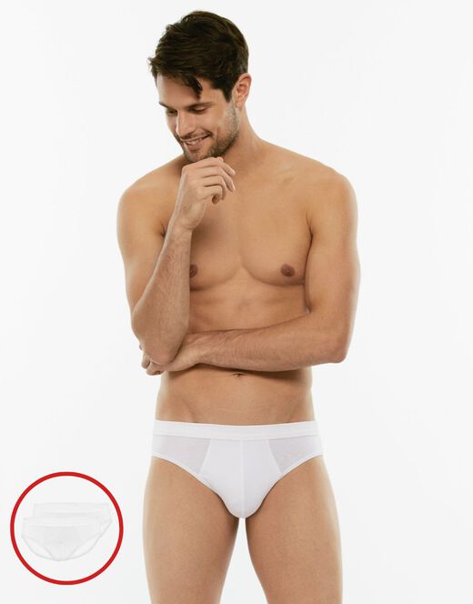 Lovable Slip mini BiPack Cotton Stretch in cotone elasticizzato, bianco