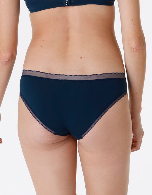 Lovable Slip My Daily Comfort In Microfibra, Blu Scuro