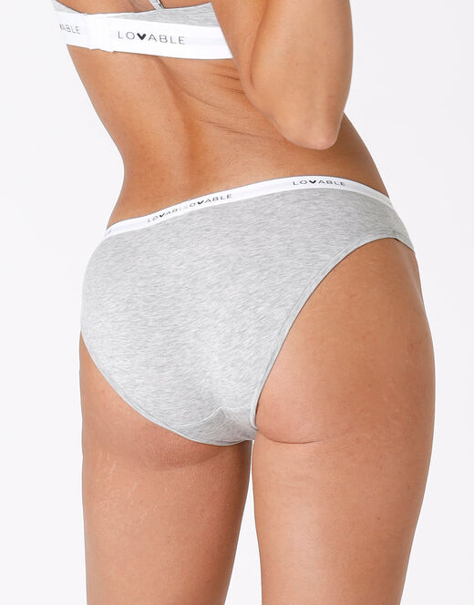 Lovable Slip Originals In Jersey Di Cotone Modal, Grigio