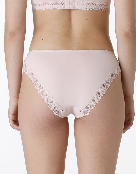 Lovable Slip Smooth Fancy In Microfibra, Pizzo E Cotone, Neutro