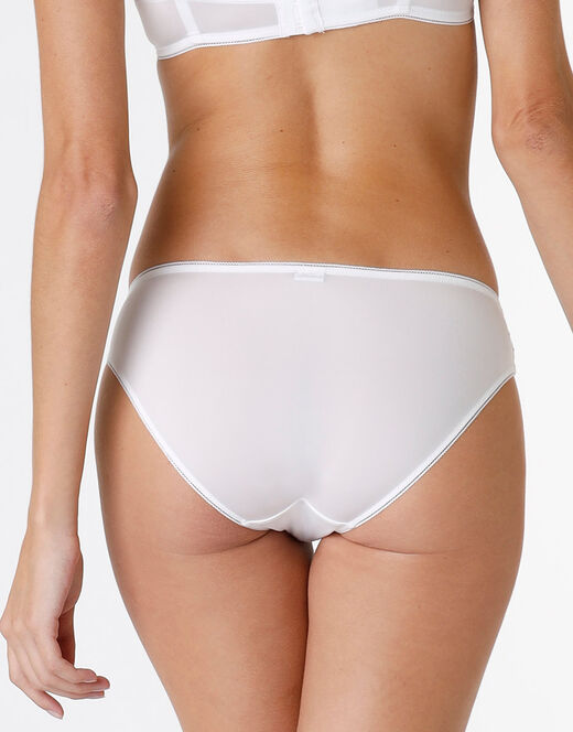 Lovable Slip Stylish Lace In Microfibra E Pizzo, Bianco