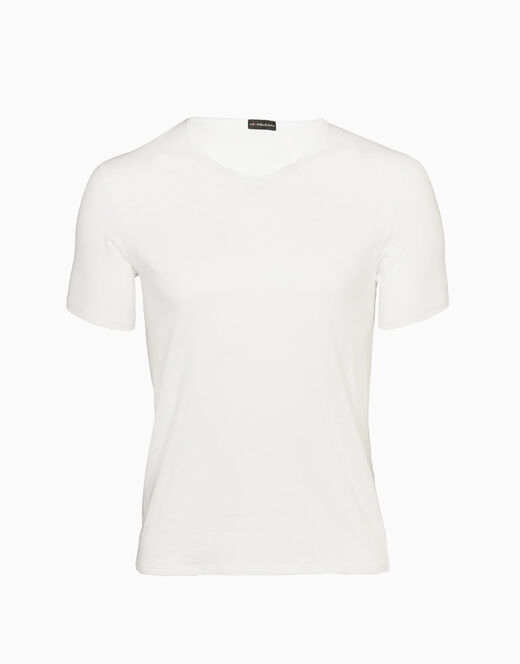 Lovable T-shirt 100% Cotone Pure Cotton Con Scollo A V, Bianco