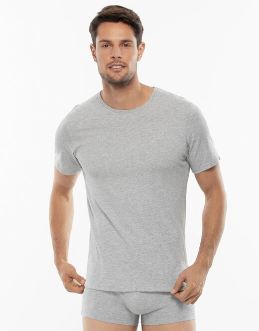 Lovable T-shirt girocollo 100% cotone Pure Cotton, grigio melange