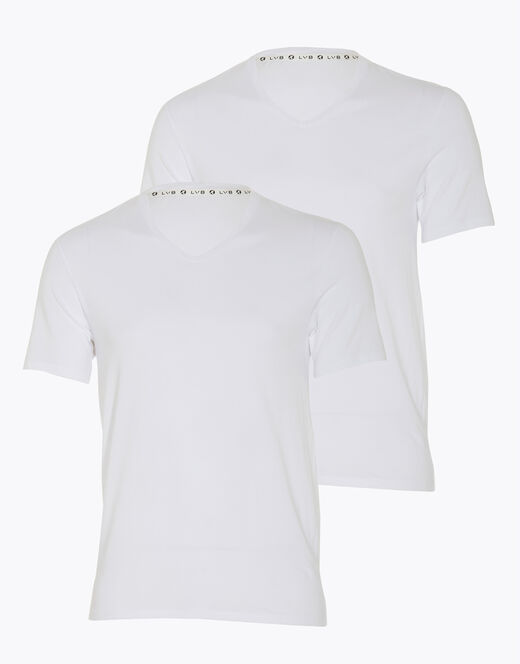 Lovable T-shirt Girocollo Uomo Bipack In Cotone Biologico, Bianco