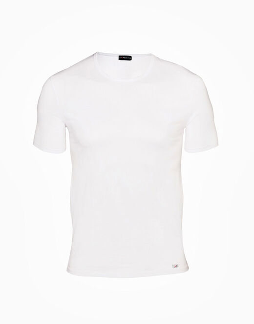 Lovable T-Shirt Uomo Con Scollo A V Profondo Supima Premium Cotton, Bianco