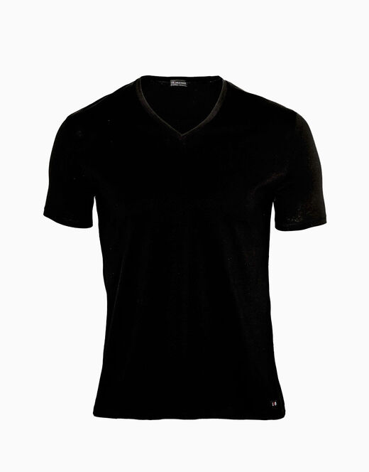 Lovable T-Shirt Uomo Con Scollo A V Profondo Supima Premium Cotton, Nero
