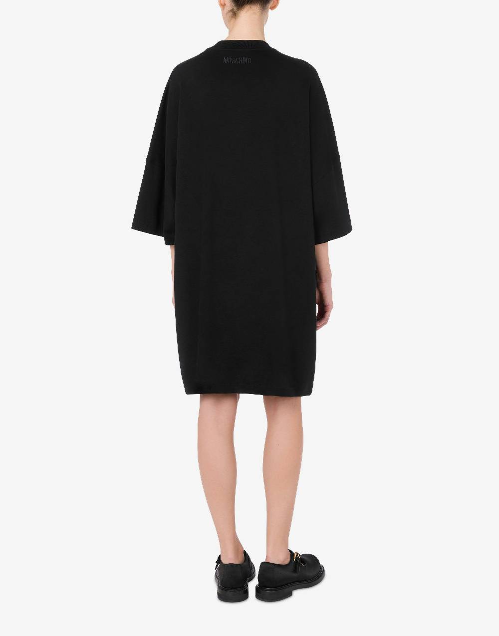 Love Moschino Abito In Interlock Di Cotone Peace & Pearls