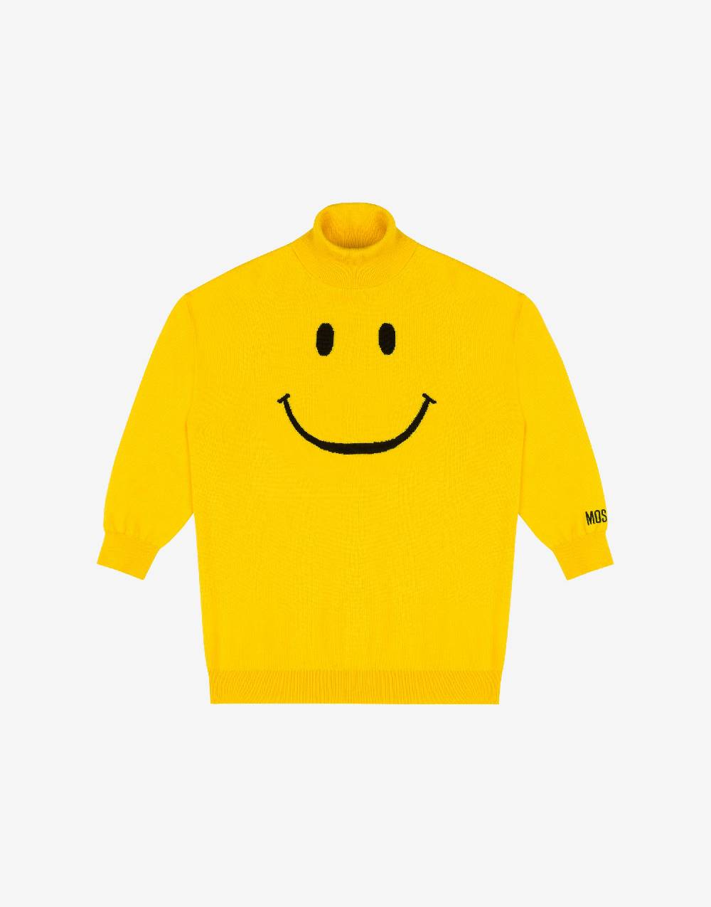 Love Moschino Abito in maglia di lana Smiley® Embroidery