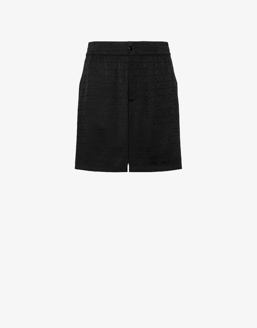 Love Moschino Bermuda in twill jacquard Allover Logo