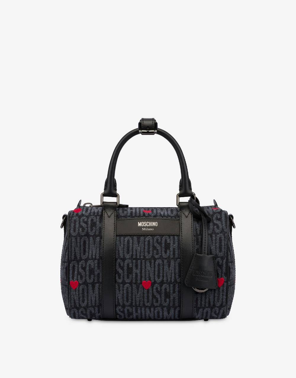 Love Moschino Borsa a bauletto con cuori Allover Logo