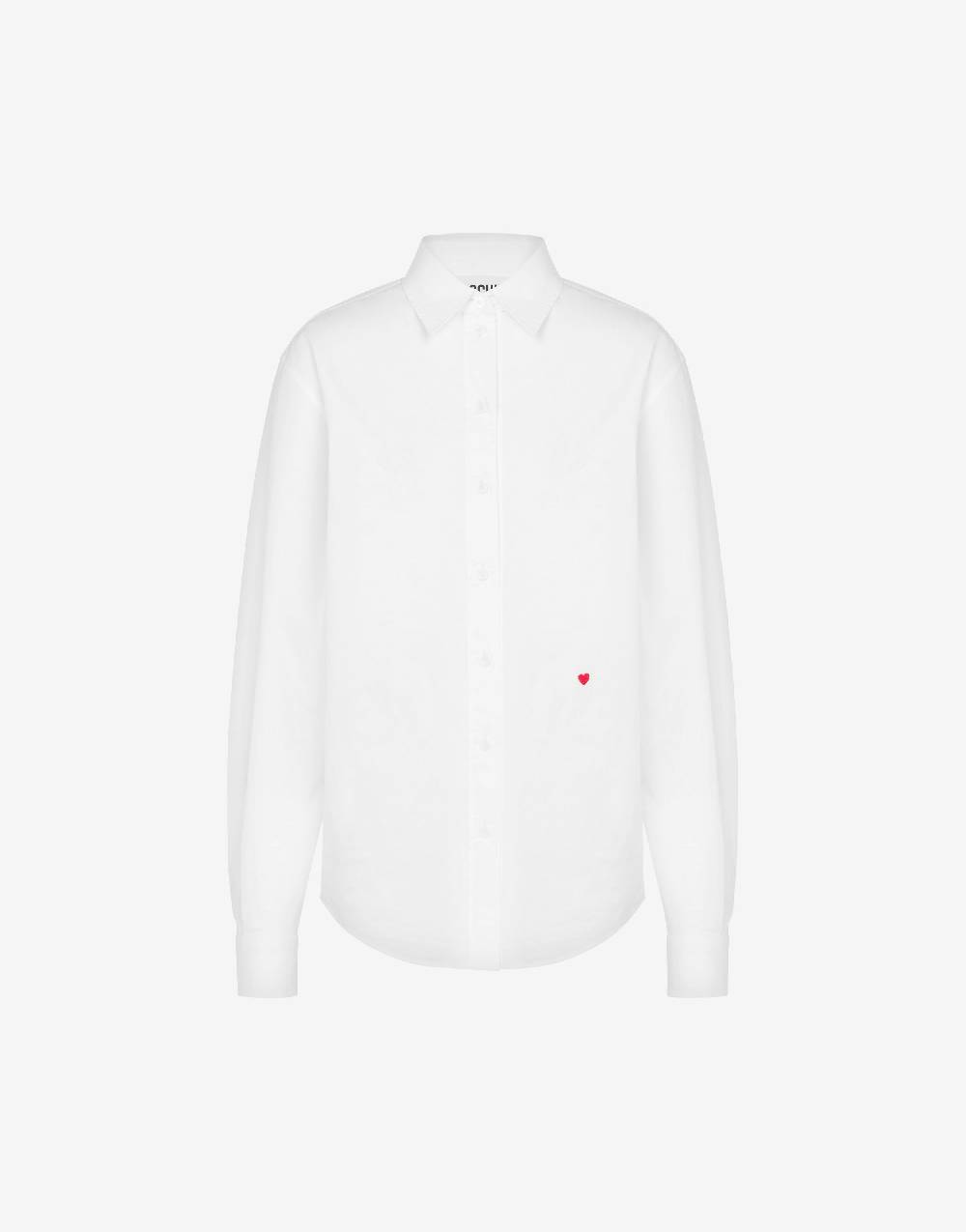 Love Moschino Camicia in popeline Little Heart Embroidery