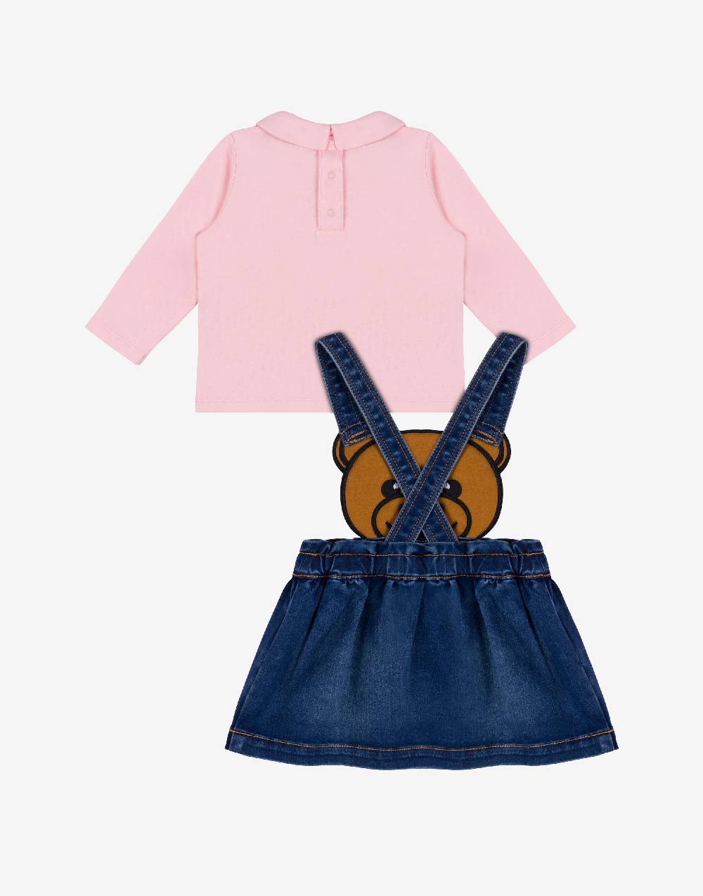 Love Moschino Completo Blusa E Gonna Salopette Moschino Teddy Bear