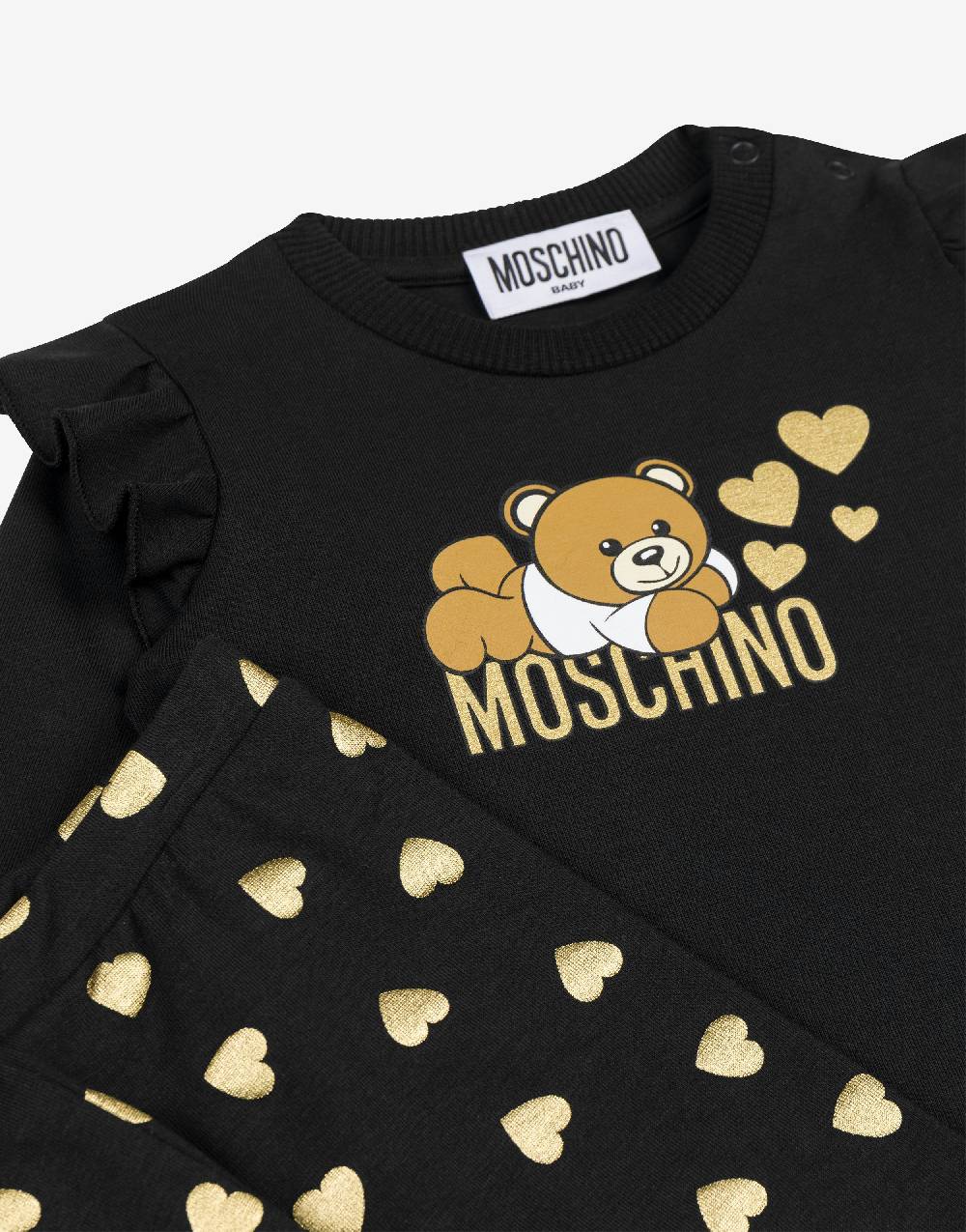 Love Moschino Completo T-shirt E Leggings In Jersey Lovely Teddy Bear