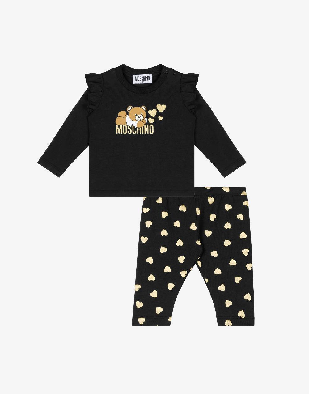 Love Moschino Completo t-shirt e leggings in jersey Lovely Teddy Bear