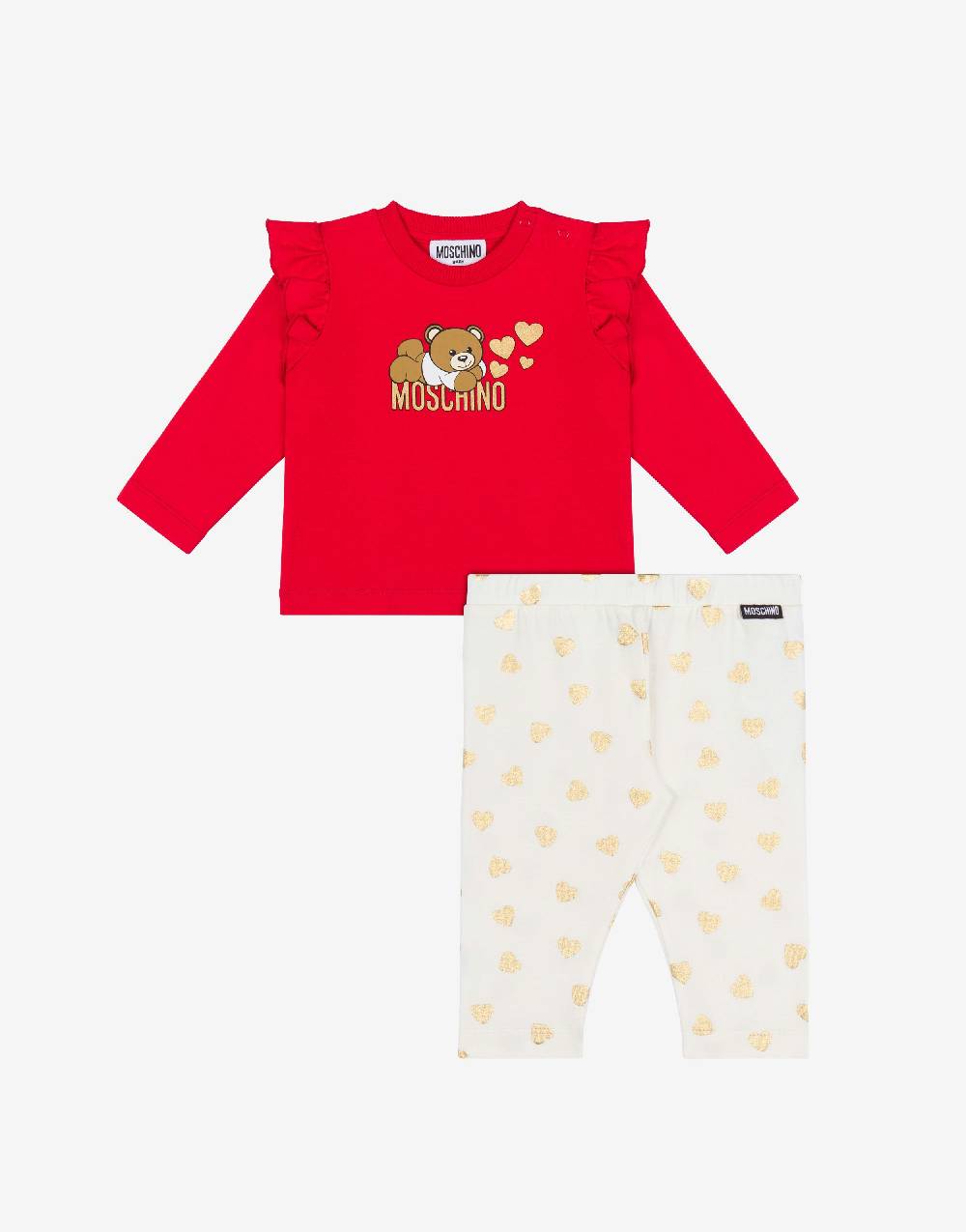 Love Moschino Completo t-shirt e leggings in jersey Lovely Teddy Bear