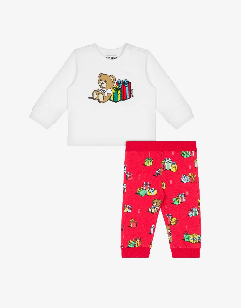 Love Moschino Completo t-shirt e leggings Teddy Holiday