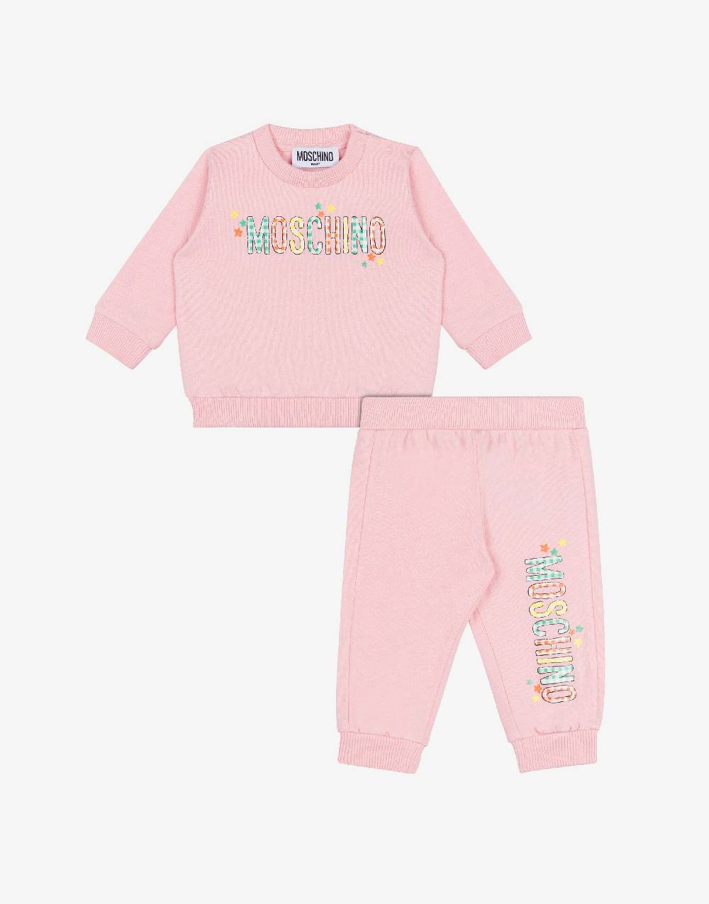 Love Moschino Completo tuta in felpa Check & Stars Logo