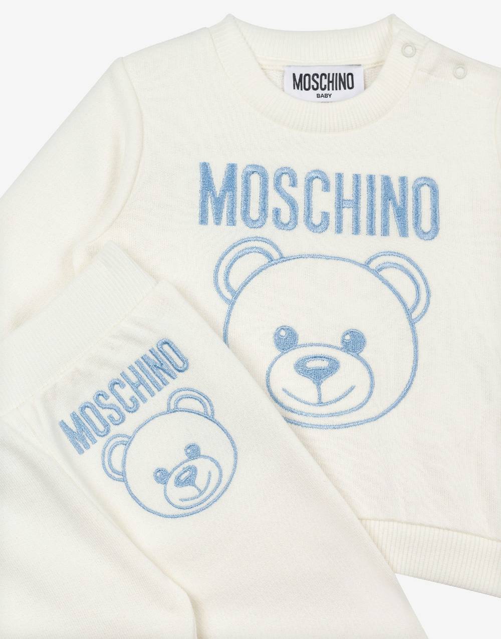 Love Moschino Completo Tuta In Felpa Teddy Embroidery