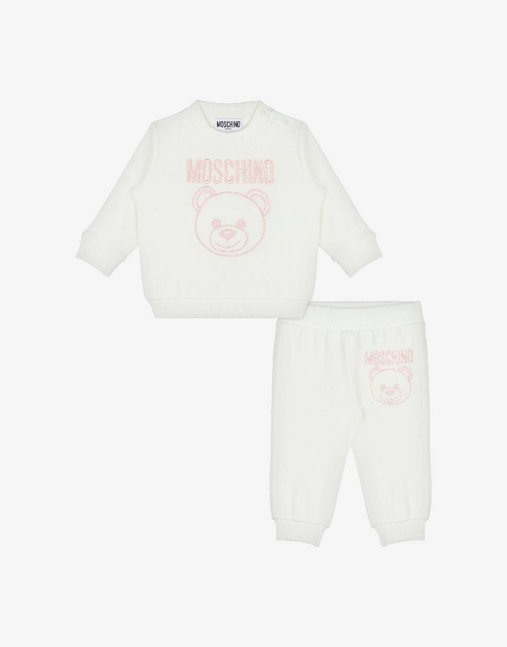 Love Moschino Completo tuta in felpa Teddy Embroidery