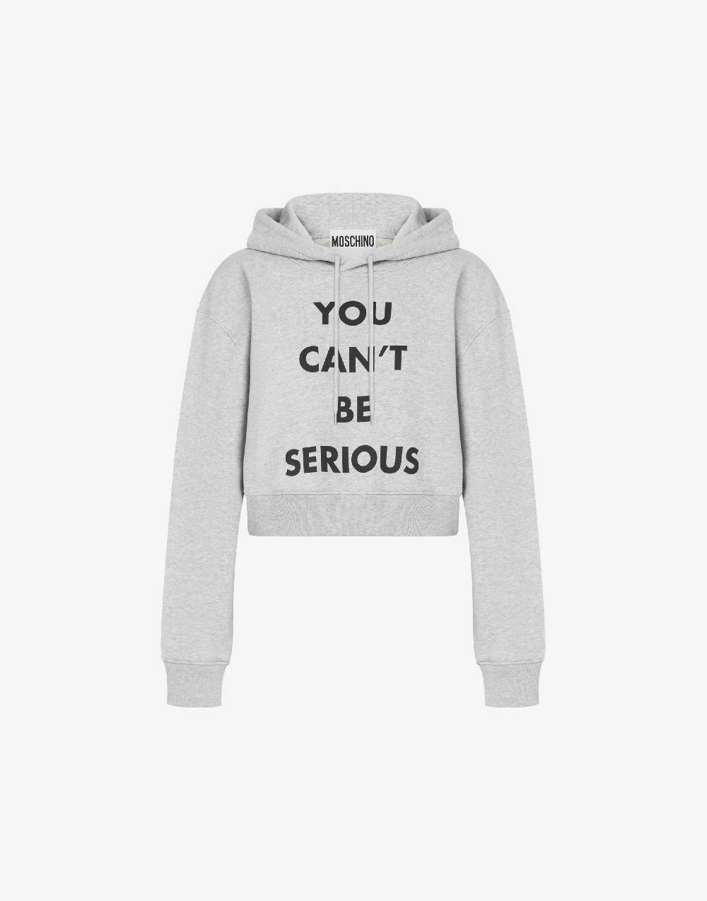 Love Moschino Felpa con cappuccio You Can't Be Serious