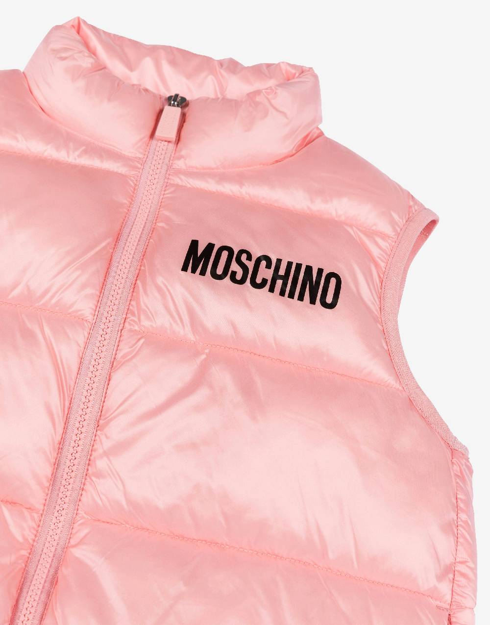 Love Moschino Gilet Imbottito In Nylon Logo Lettering