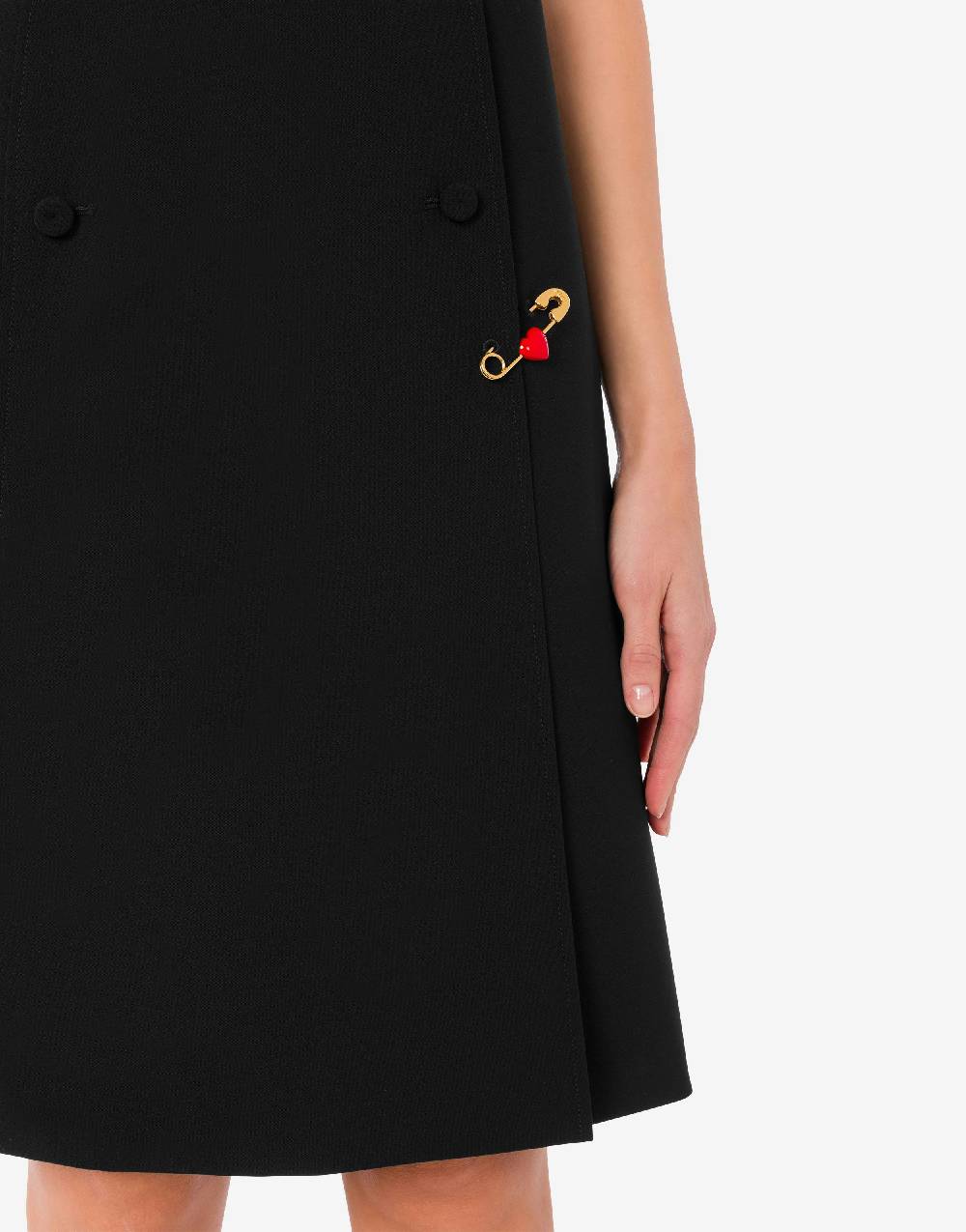 Love Moschino Abito Heart Safety Pin