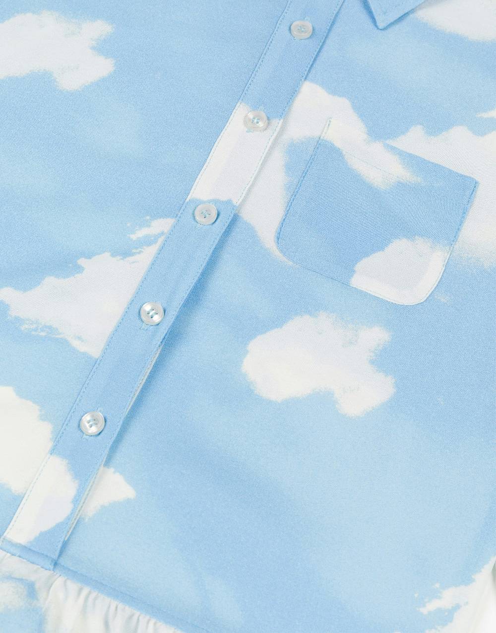 Love Moschino Abito In Crêpe Allover Clouds