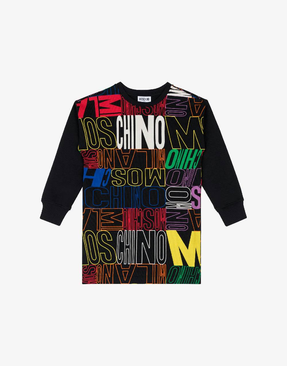 Love Moschino Abito in felpa Allover Logo
