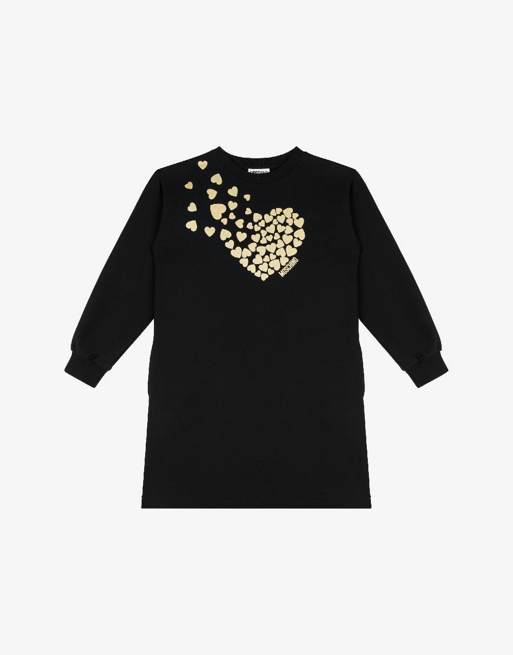 Love Moschino Abito in felpa Degradé Hearts