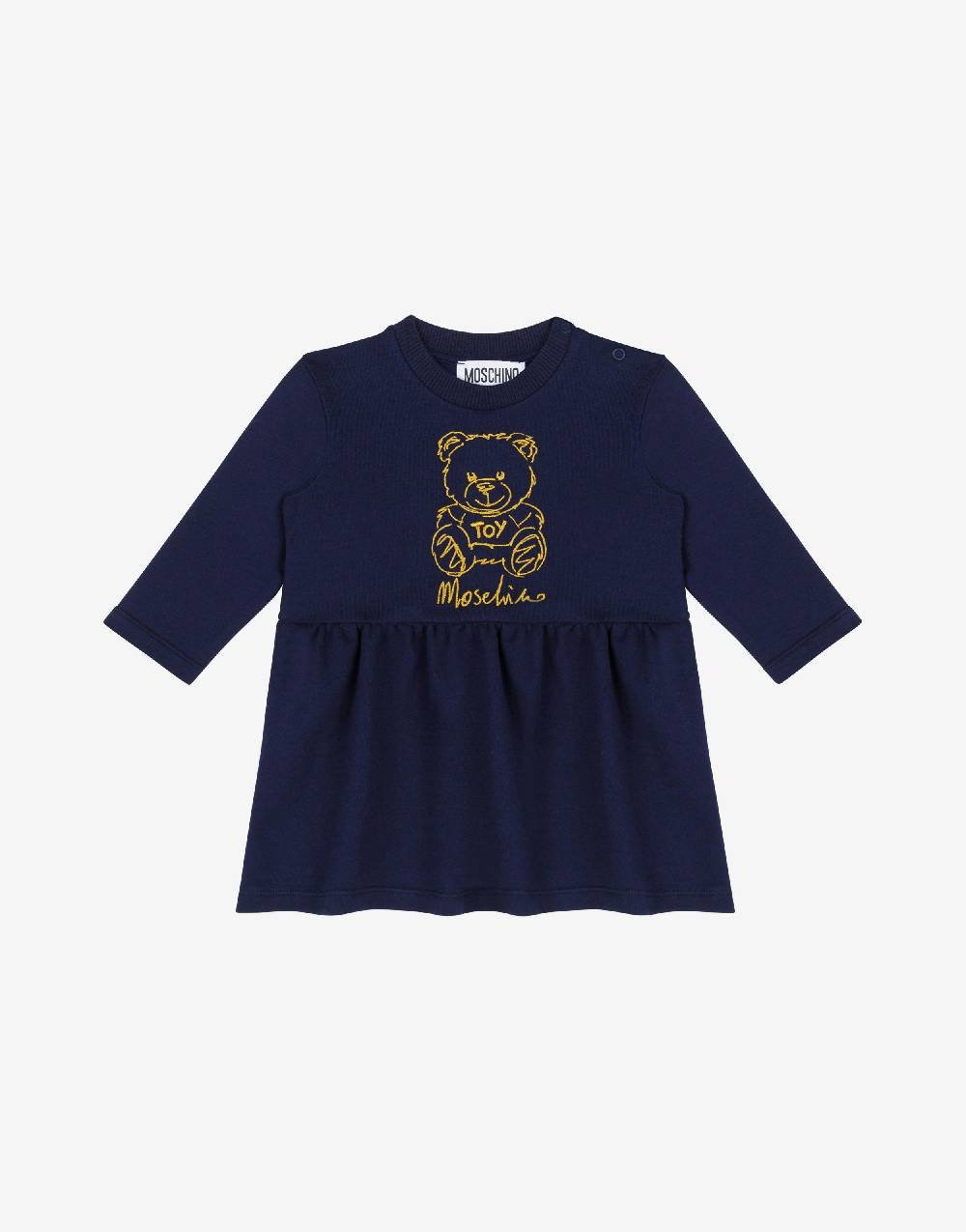 Love Moschino Abito in felpa Teddy Embroidery