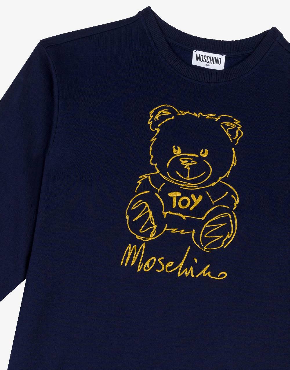 Love Moschino Abito In Felpa Teddy Embroidery