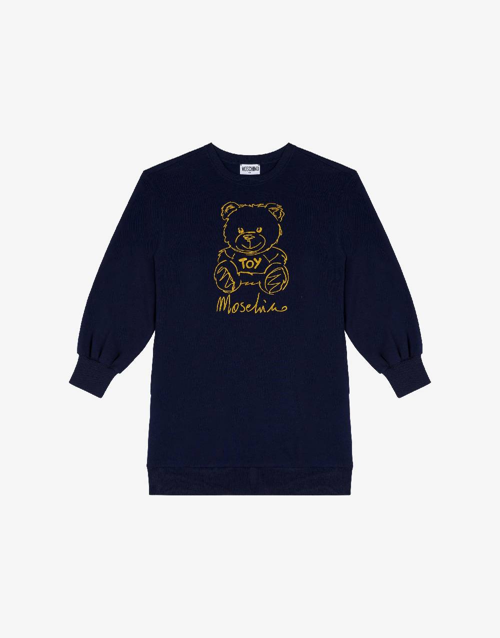 Love Moschino Abito in felpa Teddy Embroidery