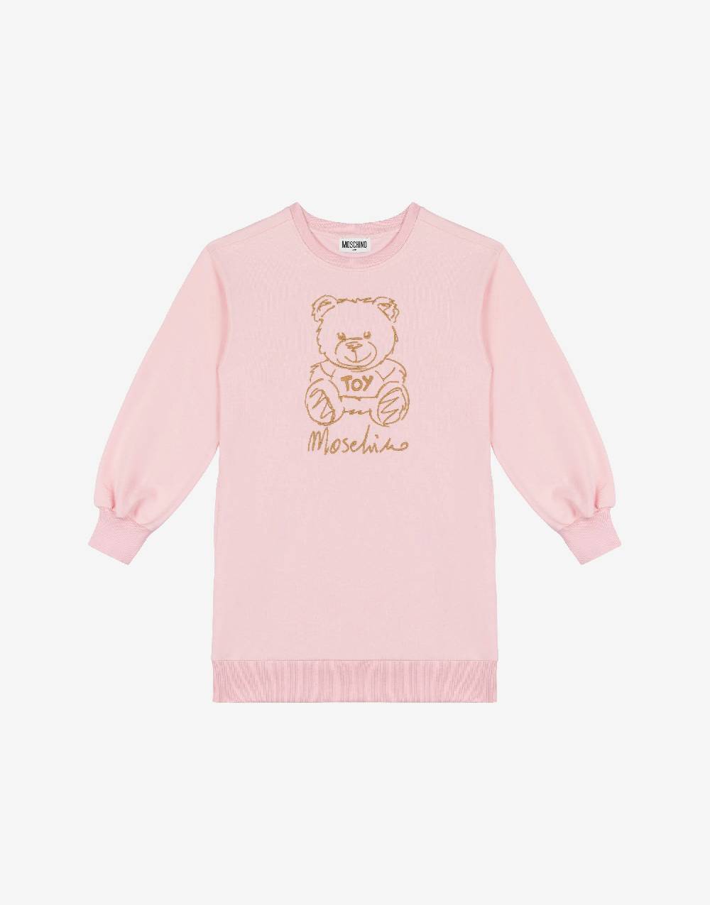 Love Moschino Abito in felpa Teddy Embroidery