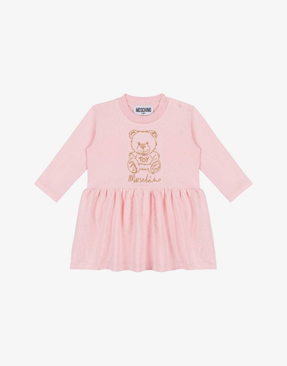 Love Moschino Abito in felpa Teddy Embroidery