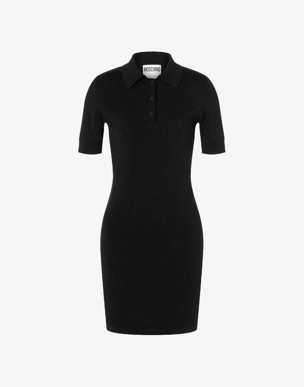 Love Moschino Abito in lana Allover Logo