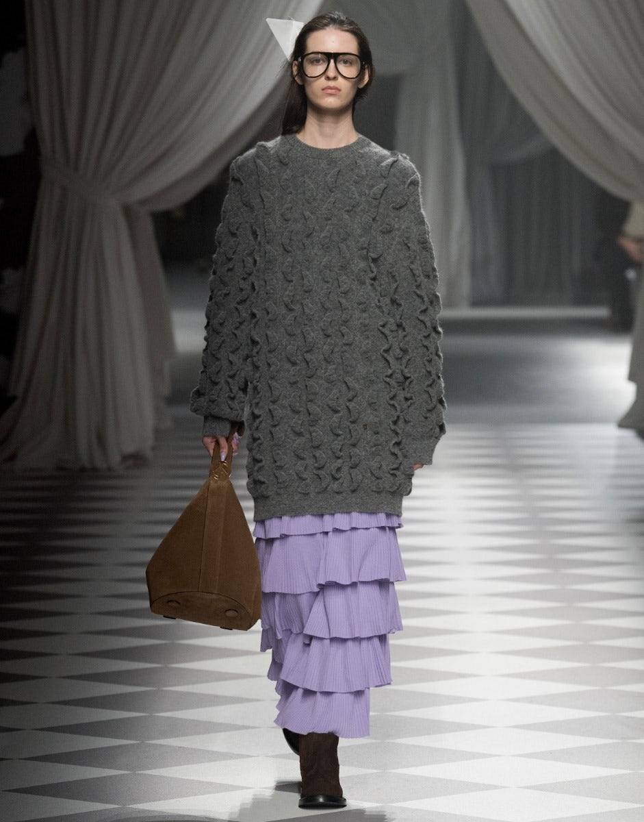 Love Moschino Abito In Lana Con Ruches