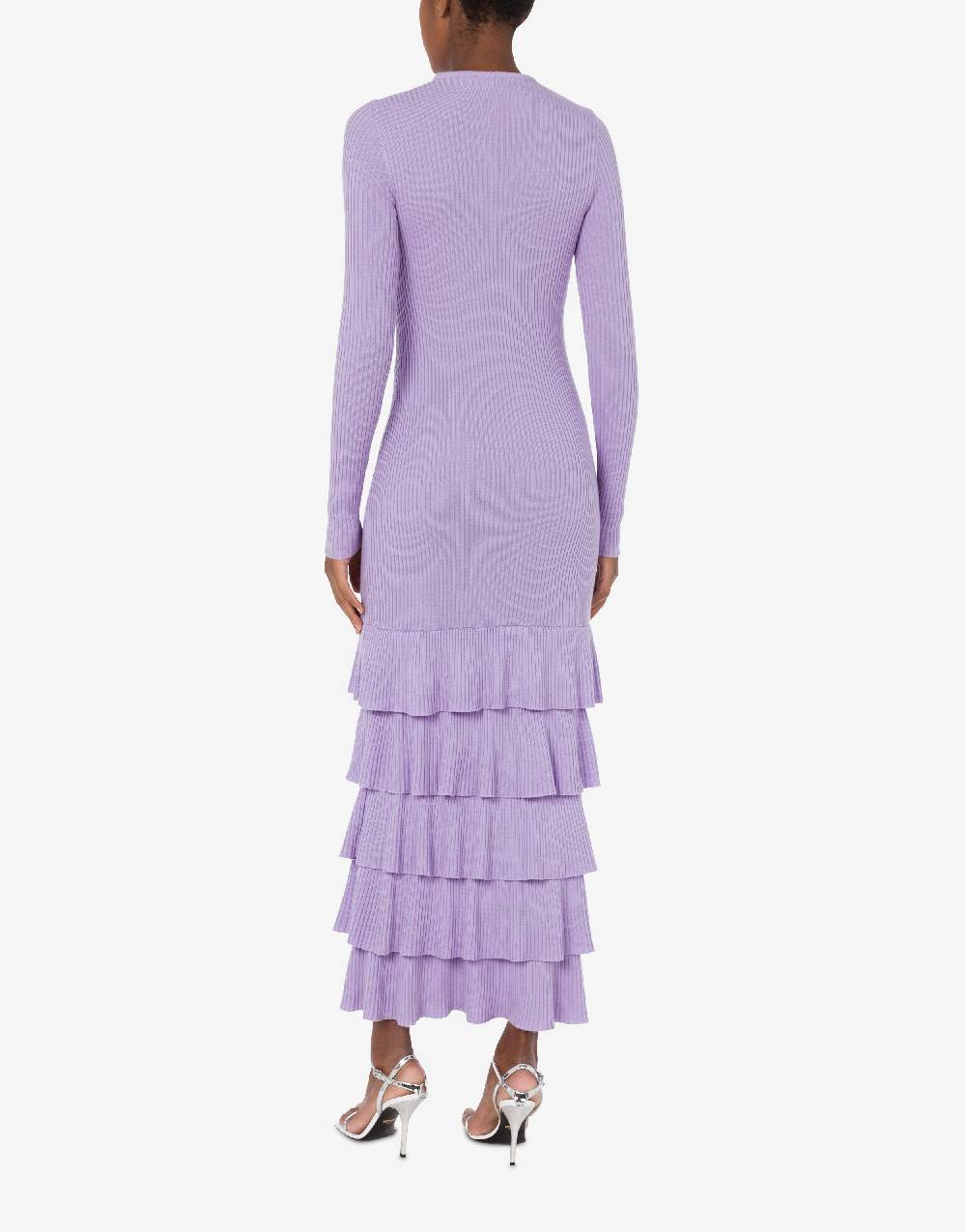 Love Moschino Abito In Lana Con Ruches