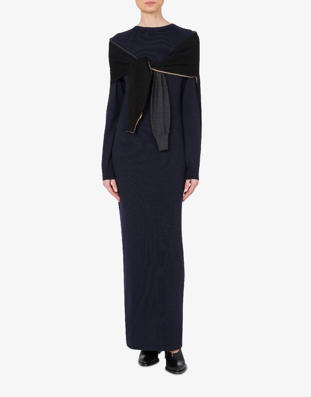 Love Moschino Abito In Lana Layer Up