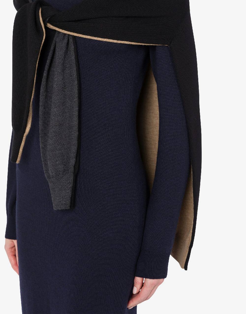 Love Moschino Abito In Lana Layer Up