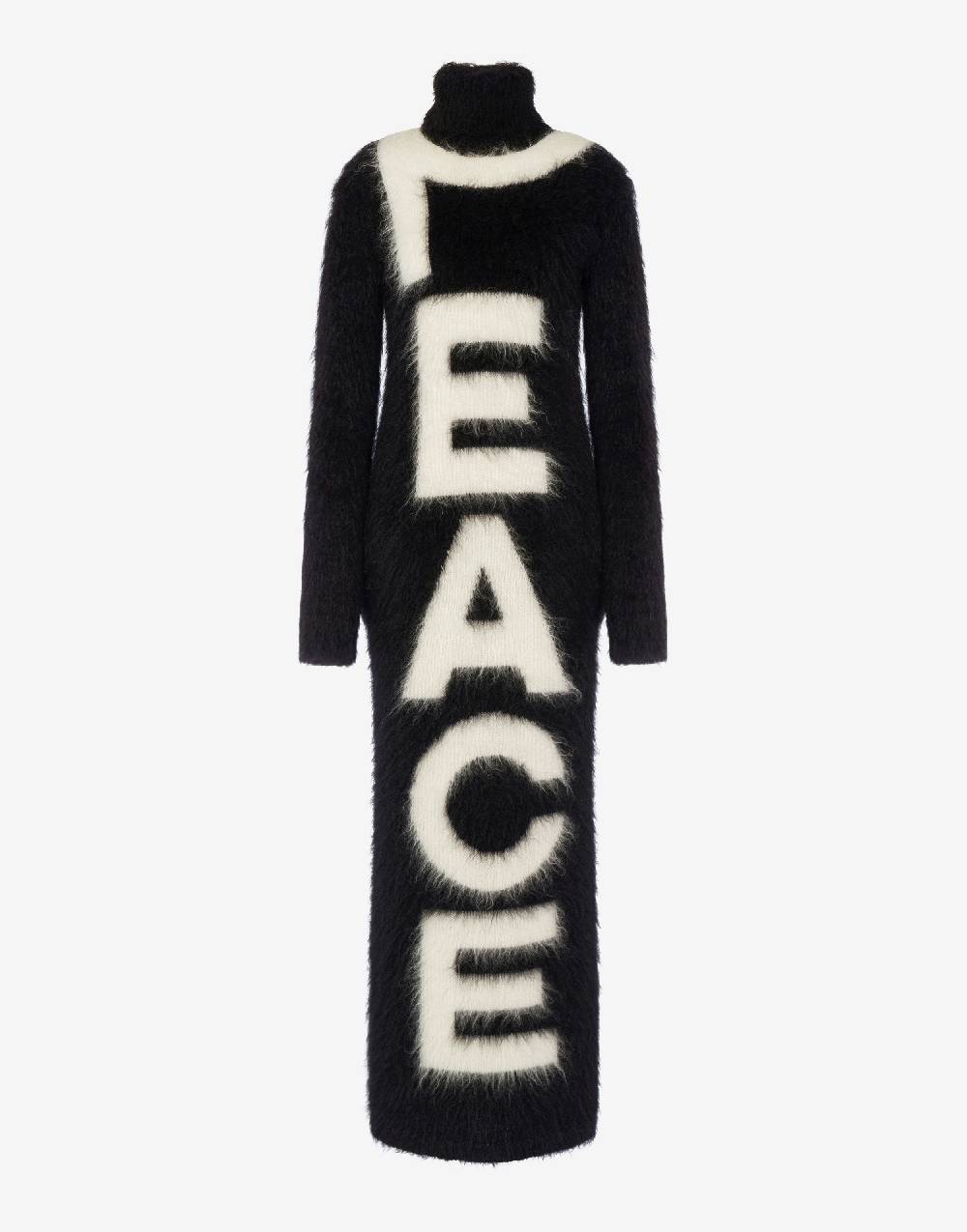 Love Moschino Abito in mohair garzato Peace