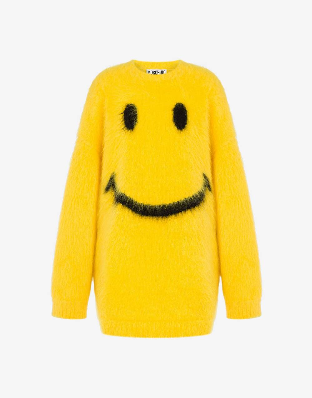 Love Moschino Abito in mohair garzato Smiley