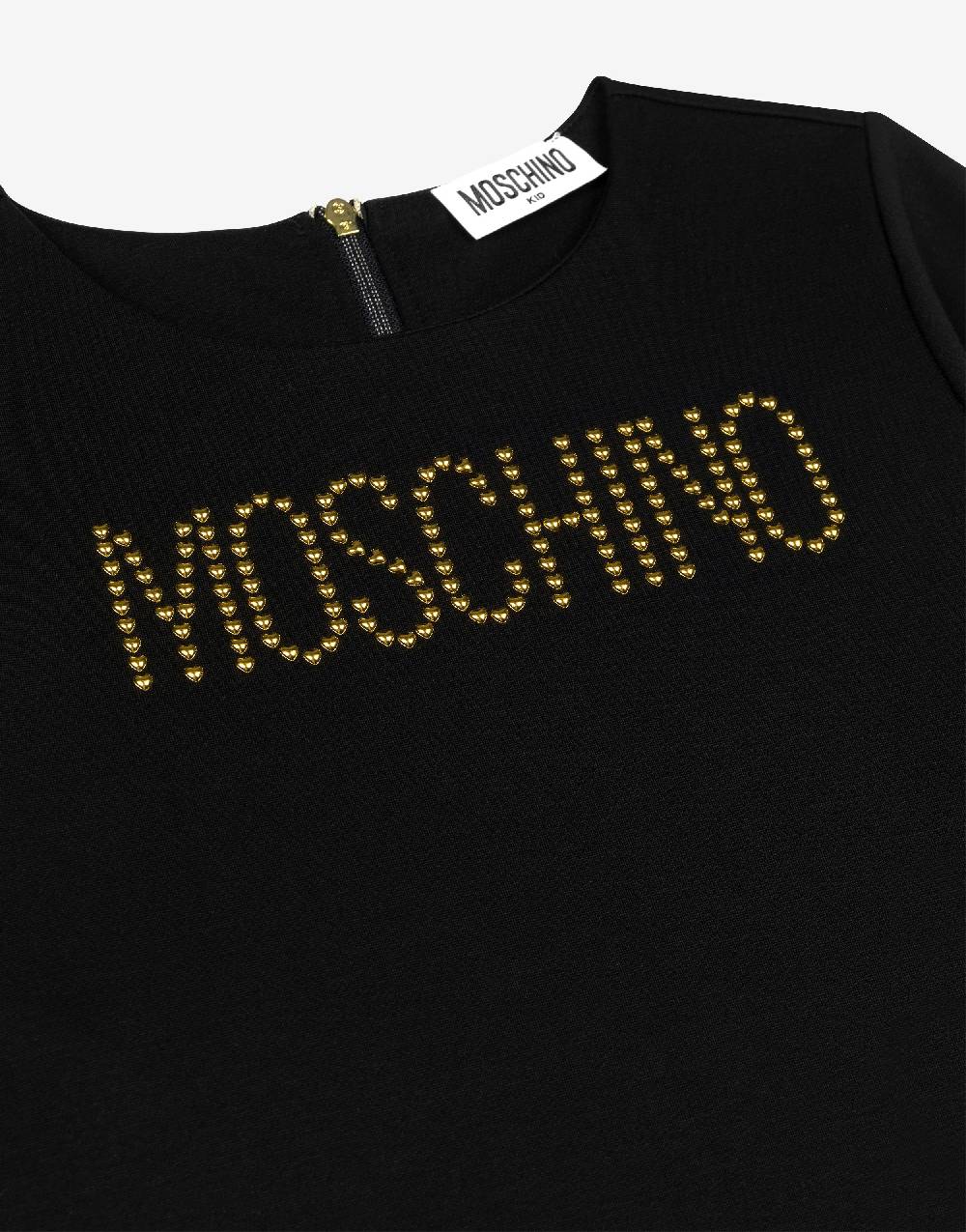 Love Moschino Abito In Punto Milano Studded Logo