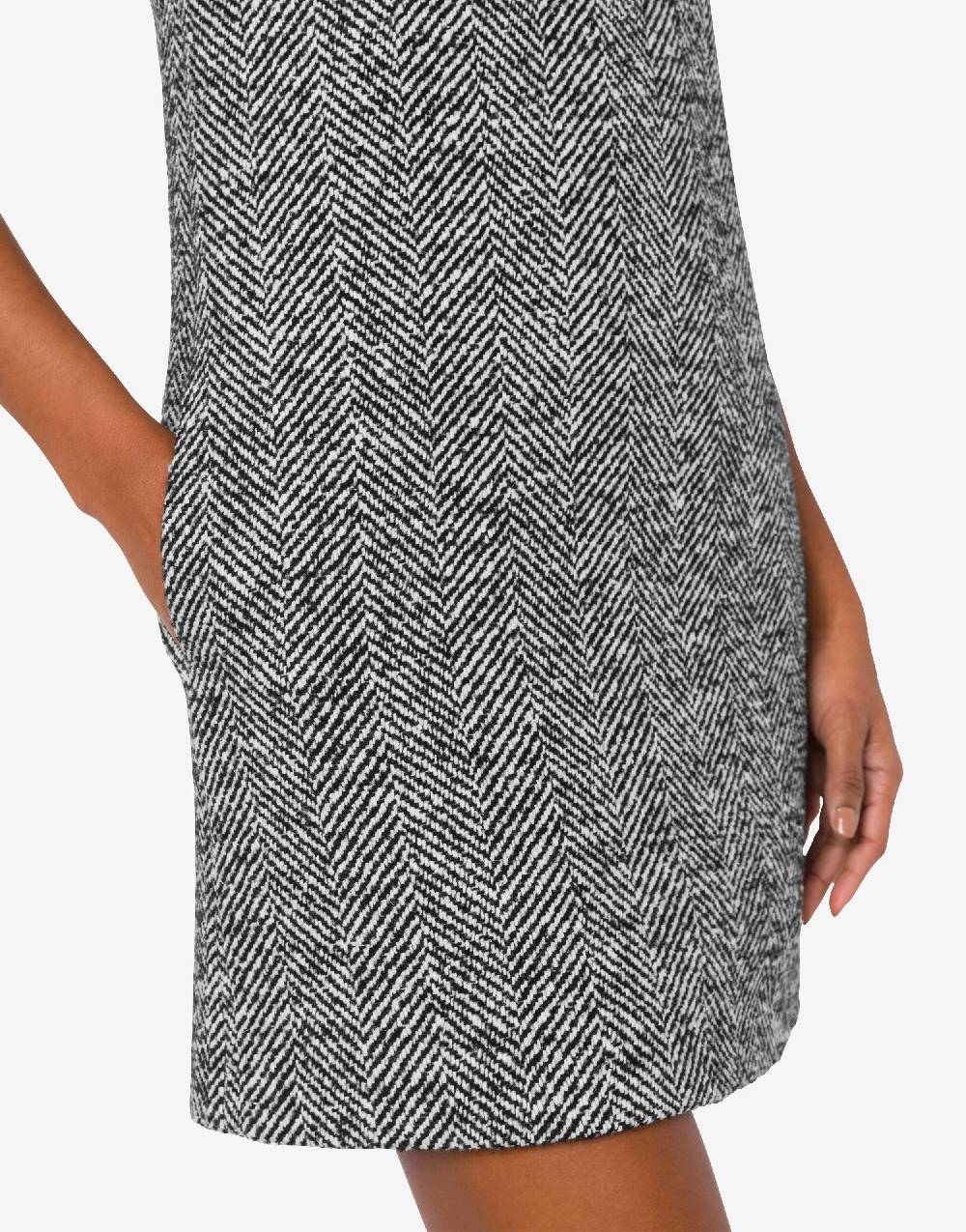 Love Moschino Abito In Spigato Di Misto Lana