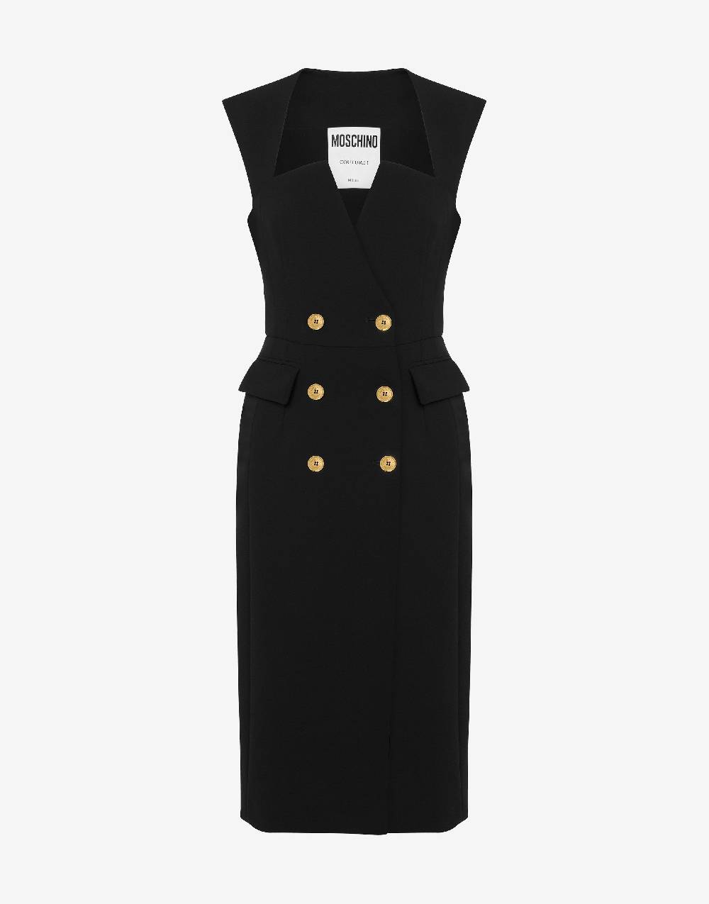 Love Moschino Abito robe manteau Gold Buttons