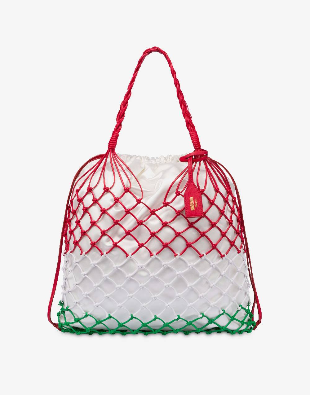 Love Moschino Basket Net Bag in nappa tricolore