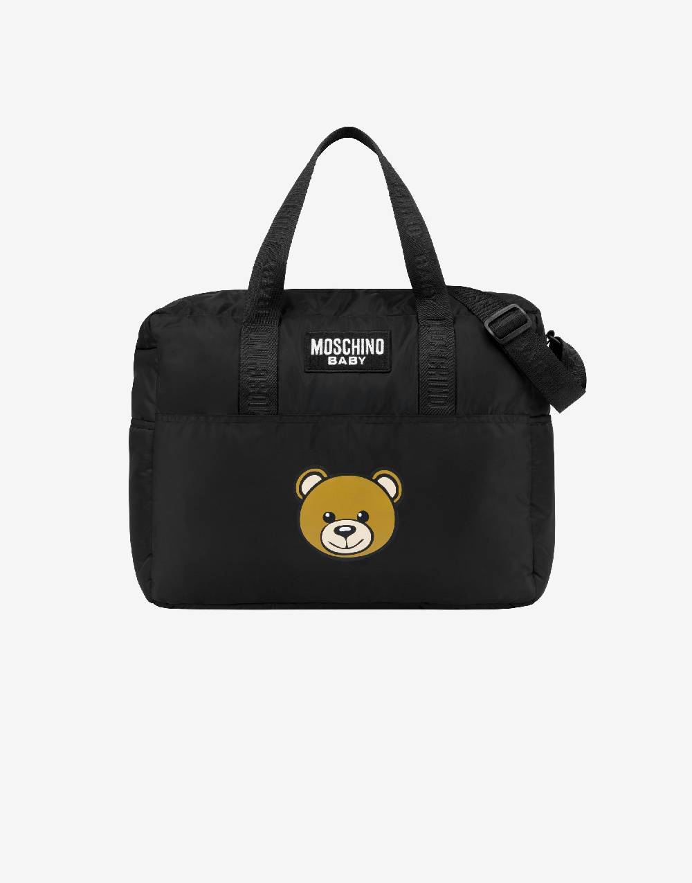 Love Moschino Borsa mamma in nylon Teddy Patch